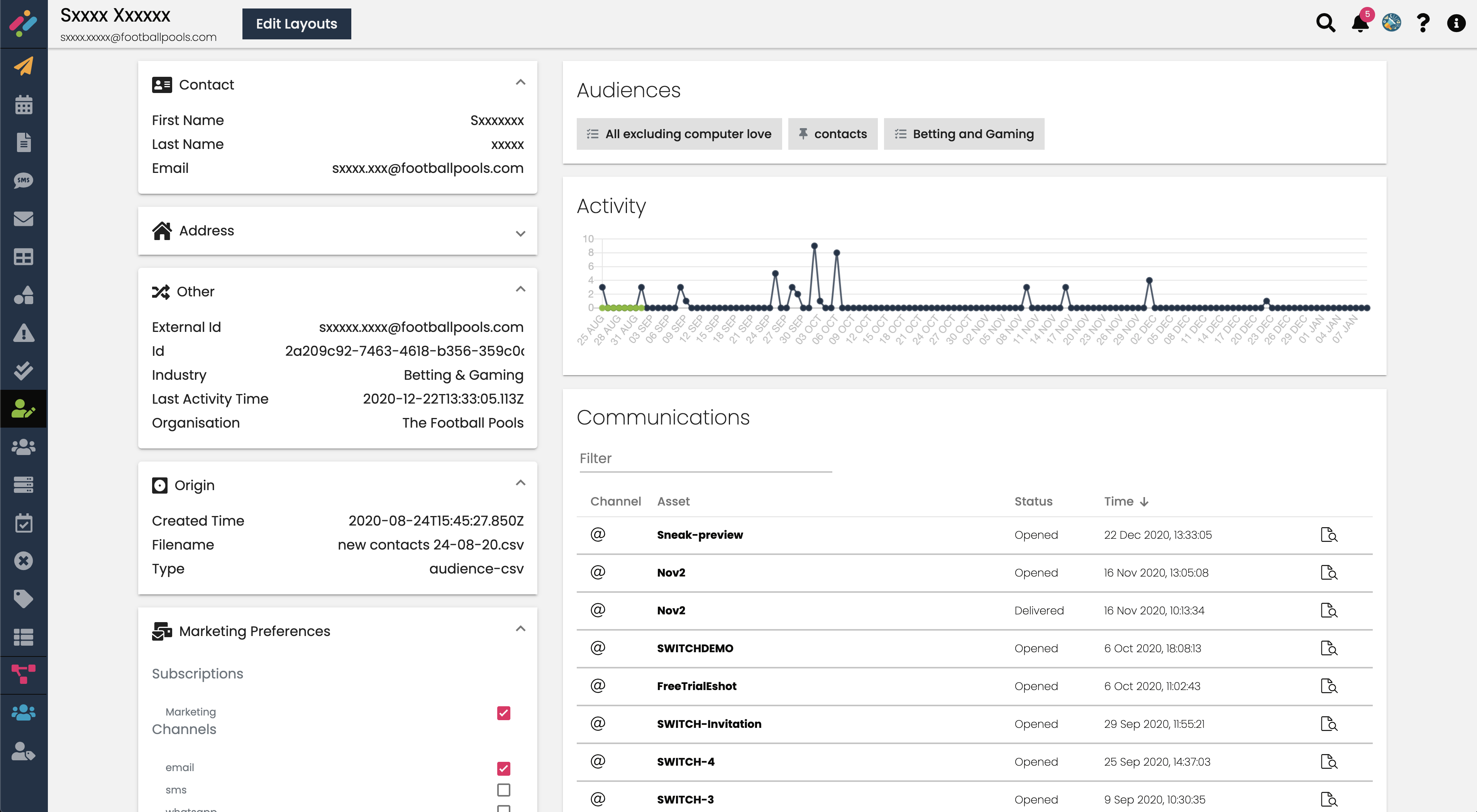 Customer Activity Viewer